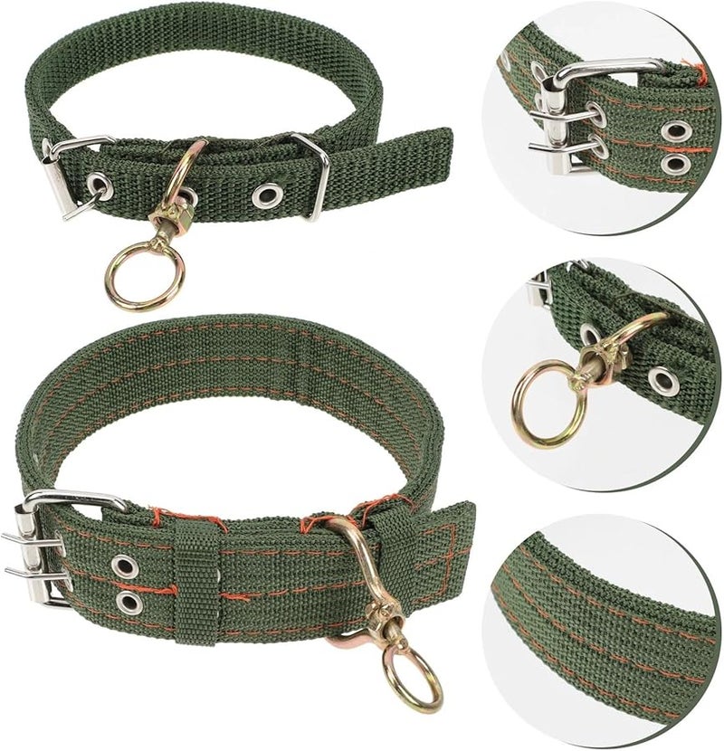 طوق عنز قابل للتعديل سميك 4 قطع أحزمة رقبة لتغذية الماشية للأغنام والأبقار حيوانات المزرعة - Image 2